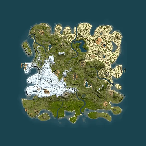 Rust map seed 951819917, 4500x4500m top-down preview
