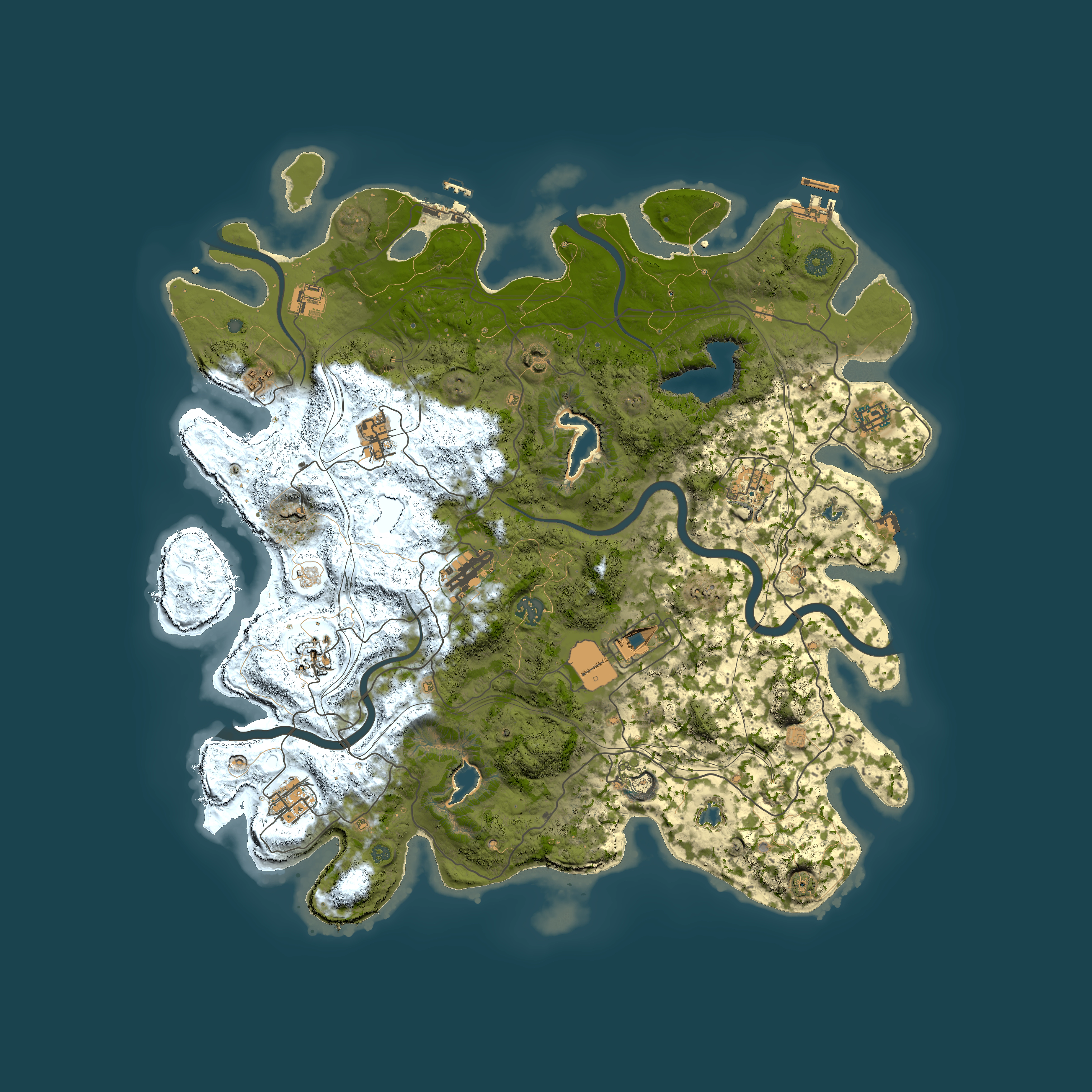 Full top-down render of Rust map seed 968909275, 4500x4500m