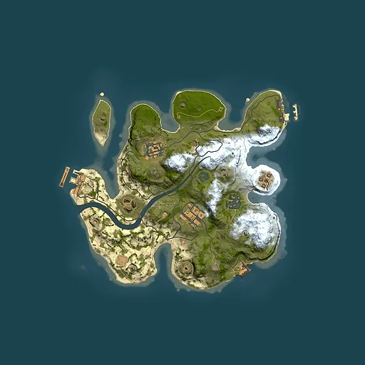 Rust map seed 266752762, 2500x2500m top-down preview