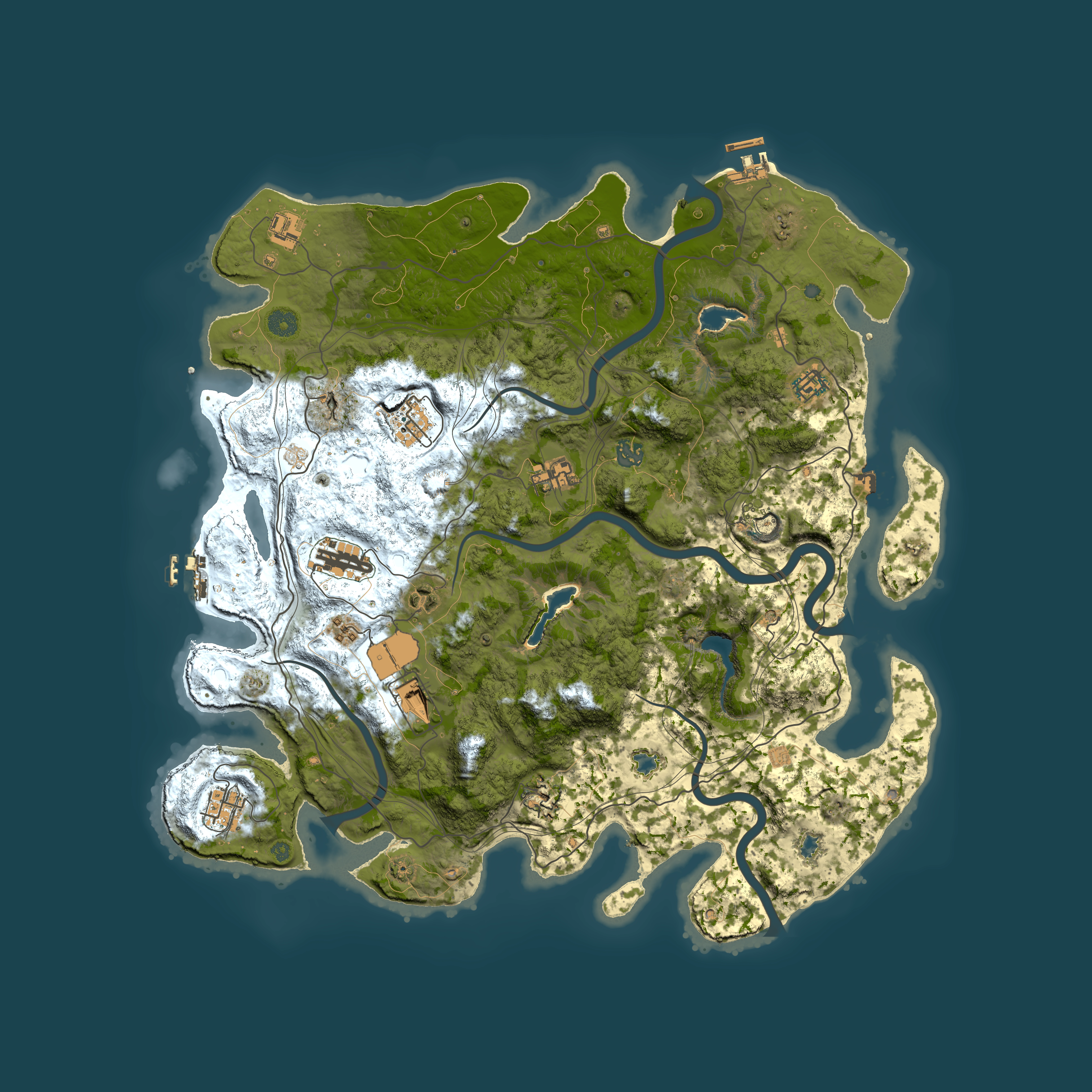 Full top-down render of Rust map seed 1120978749, 4500x4500m