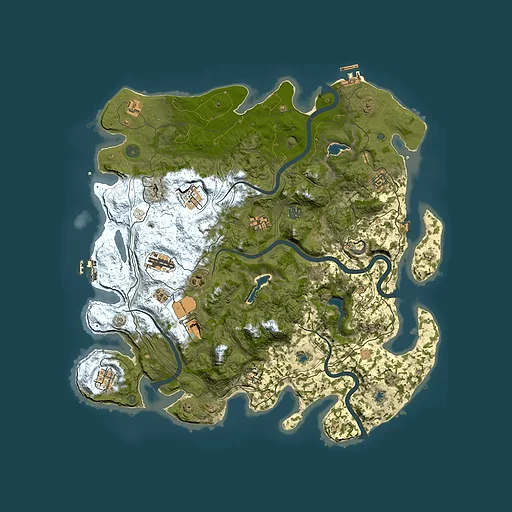Rust map seed 1120978749, 4500x4500m top-down preview