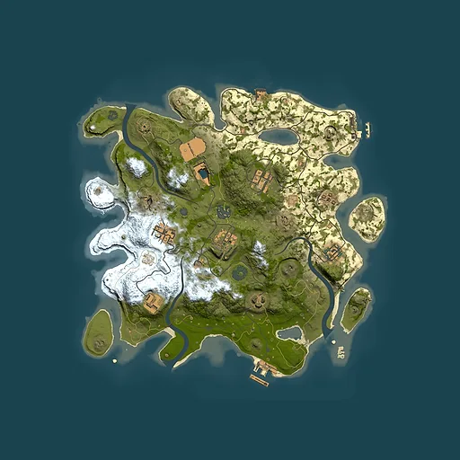 Rust map seed 858960084, 3500x3500m top-down preview