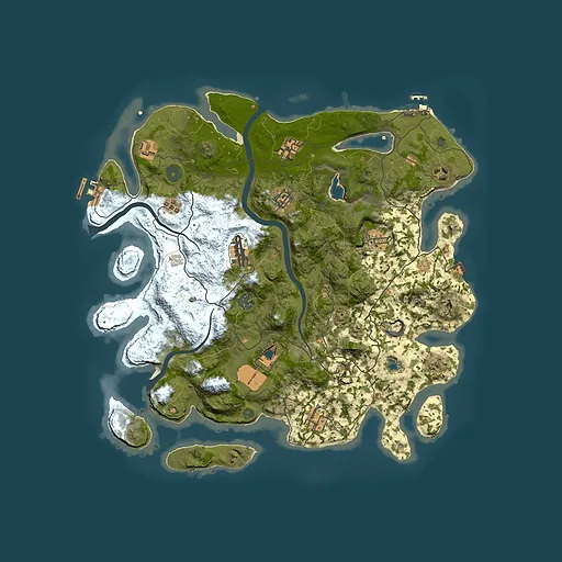Rust map seed 2021139974, 4000x4000m top-down preview