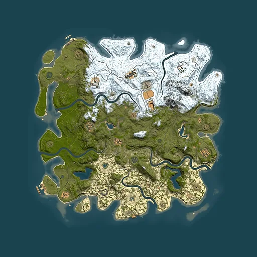 Rust map seed 1605117112, 5000x5000m top-down preview
