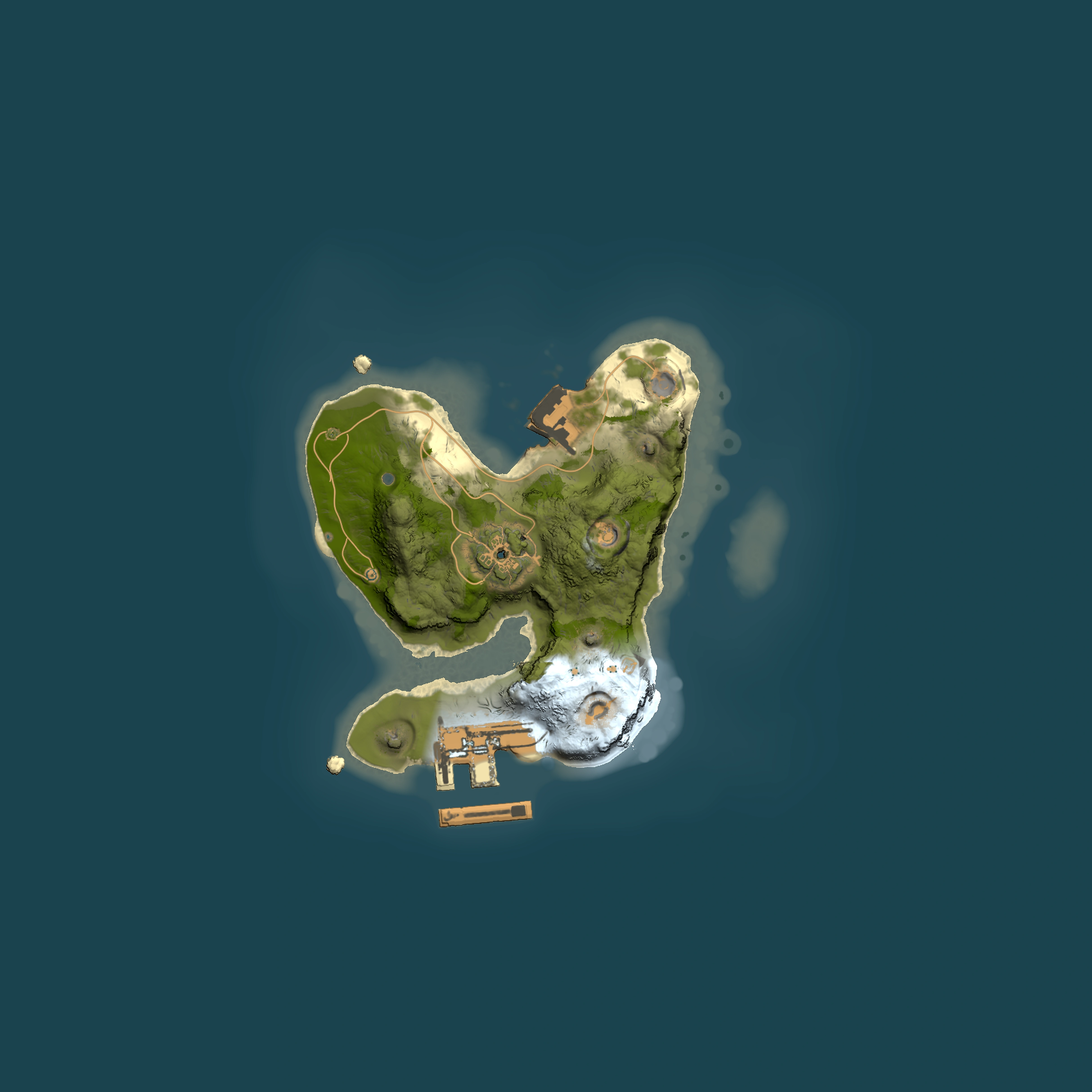 Full top-down render of Rust map seed 256187354, 1500x1500m