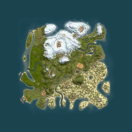 Rust map seed 622994871, 4000x4000m top-down preview