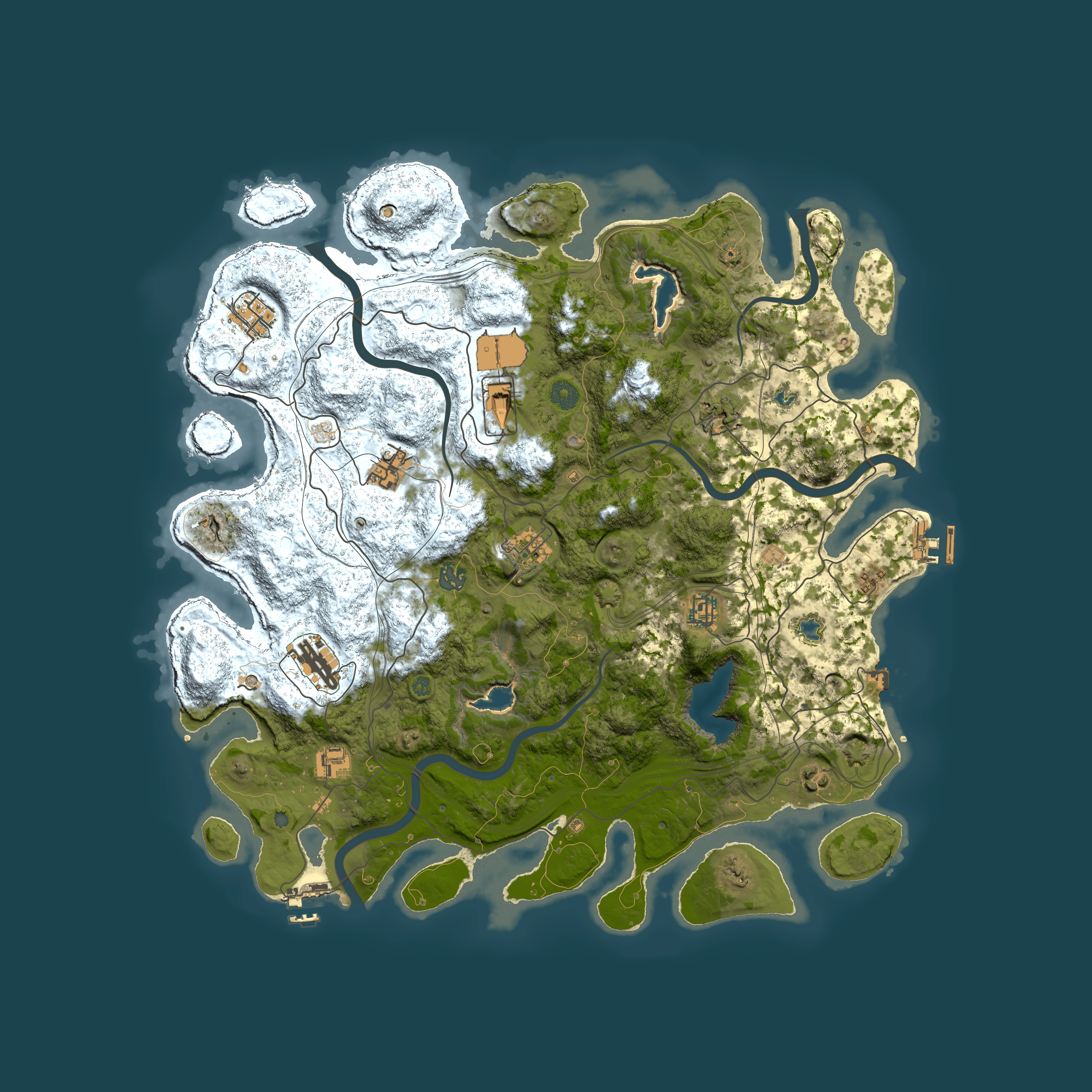 Full top-down render of Rust map seed 570231195, 4500x4500m