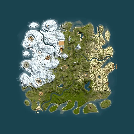Rust map seed 570231195, 4500x4500m top-down preview