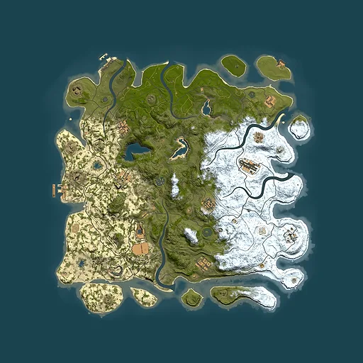 Rust map seed 254617894, 4500x4500m top-down preview