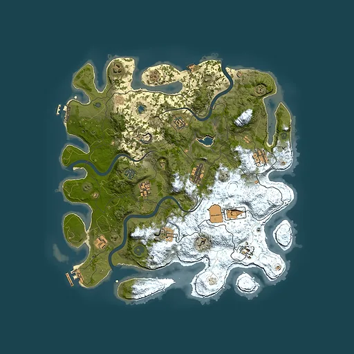 Rust map seed 2032720242, 4000x4000m top-down preview
