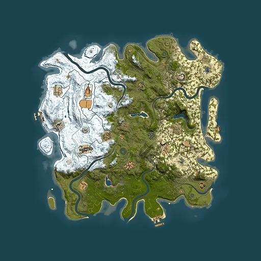 Rust map seed 148647502, 4500x4500m top-down preview