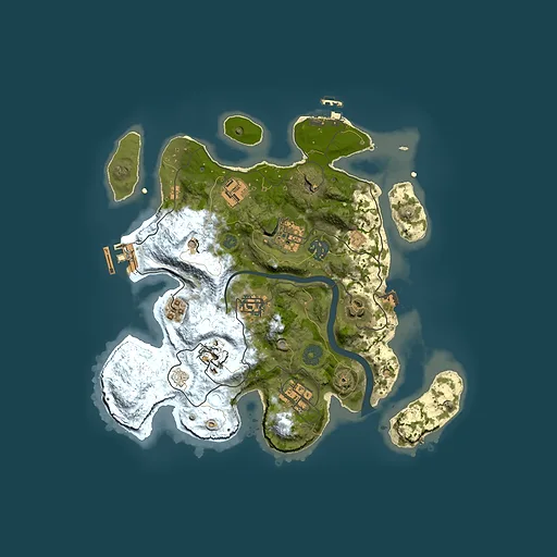 Rust map seed 473728618, 3000x3000m top-down preview