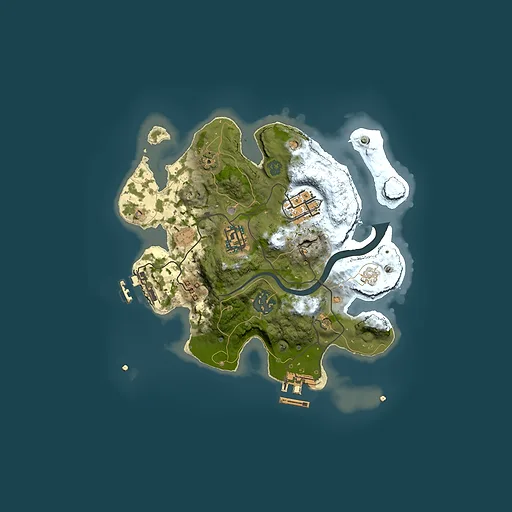 Rust map seed 510168665, 2500x2500m top-down preview