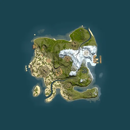 Rust map seed 1923035009, 2500x2500m top-down preview