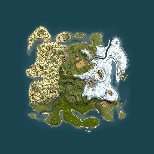 Rust map seed 1914844327, 3500x3500m top-down preview