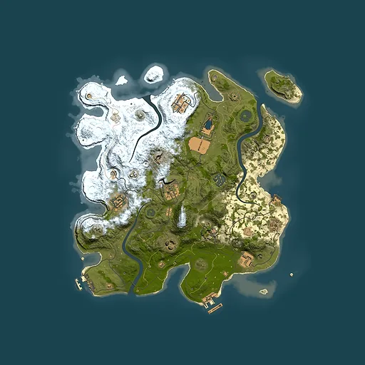 Rust map seed 1523963334, 3500x3500m top-down preview