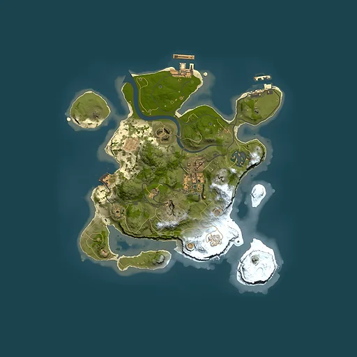 Rust map seed 1736665652, 2500x2500m top-down preview