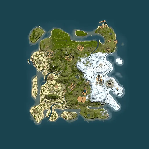 Rust map seed 546290772, 3500x3500m top-down preview