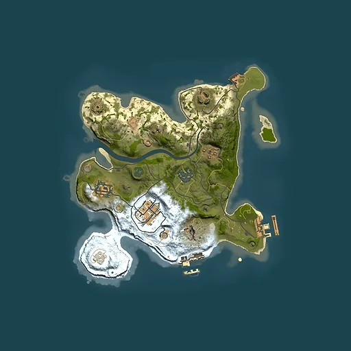 Rust map seed 160101493, 2500x2500m top-down preview