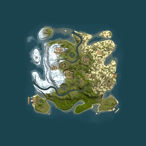 Rust map seed 834257365, 3000x3000m top-down preview
