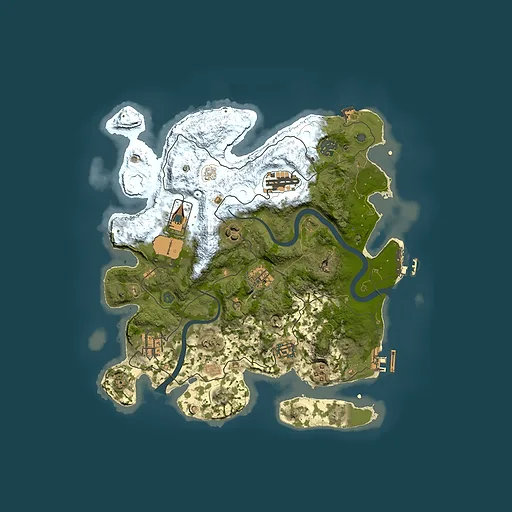 Rust map seed 1469903595, 3500x3500m top-down preview