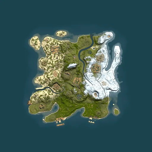 Rust map seed 1147737041, 3000x3000m top-down preview