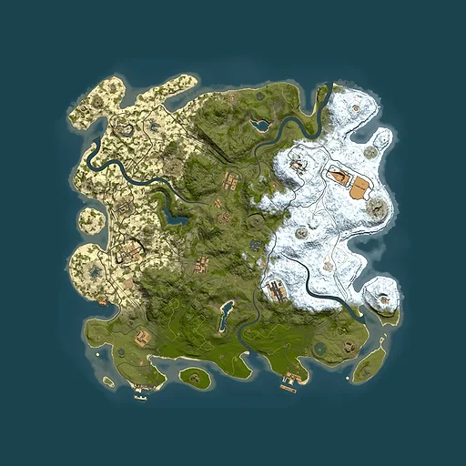 Rust map seed 2019687871, 4500x4500m top-down preview