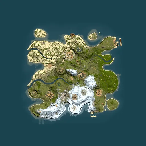 Rust map seed 1984619488, 3000x3000m top-down preview