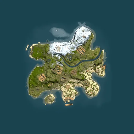 Rust map seed 704353651, 2500x2500m top-down preview