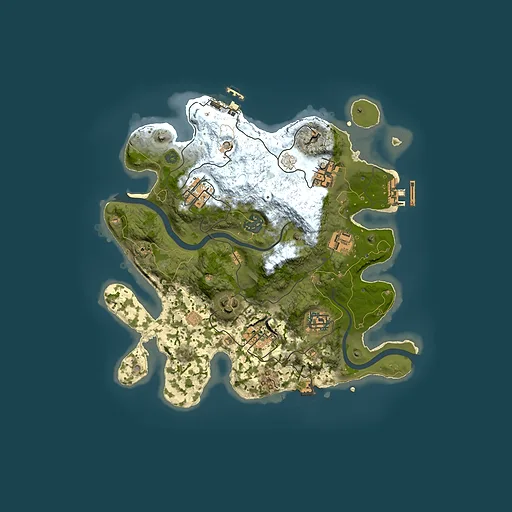 Rust map seed 1362491186, 3000x3000m top-down preview