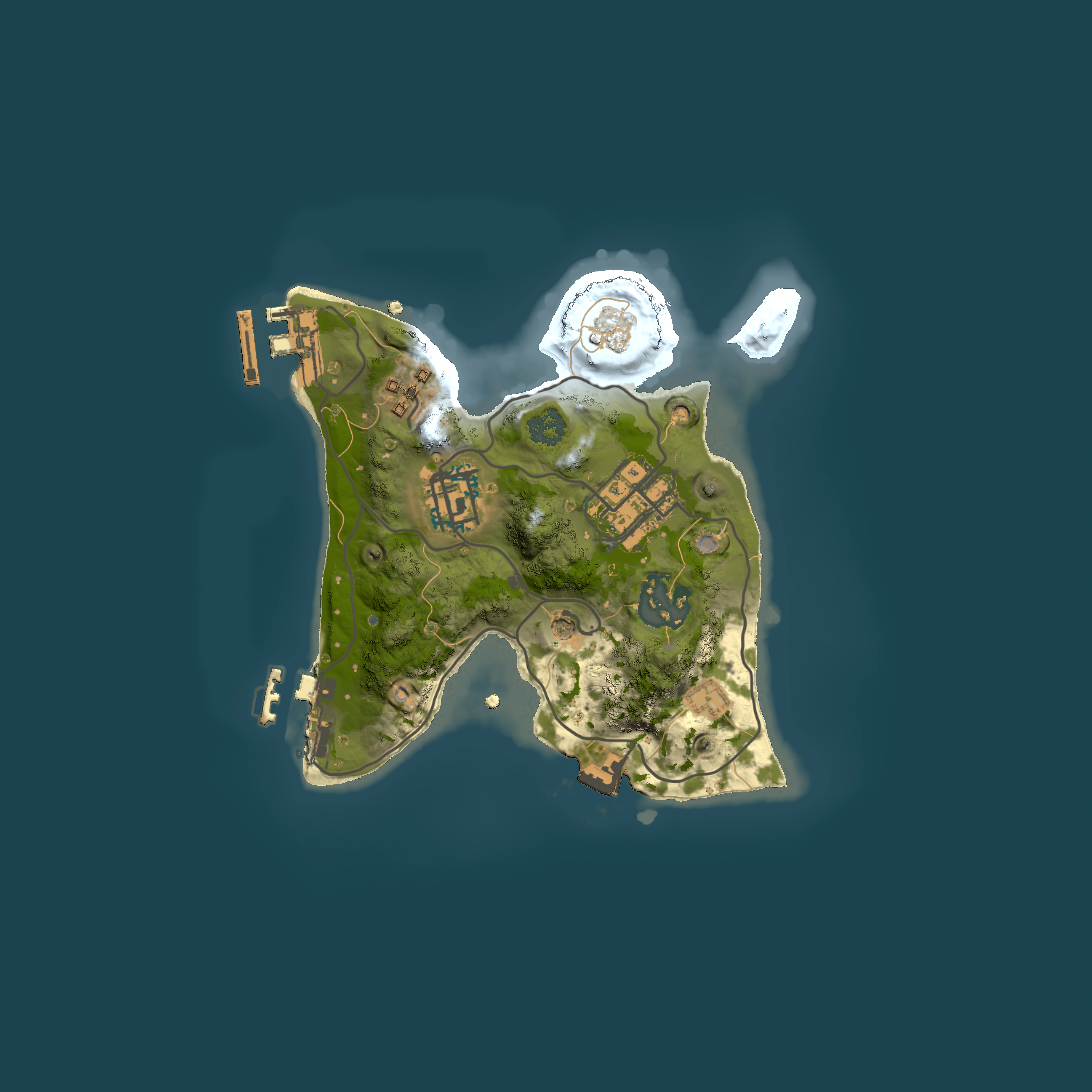 Full top-down render of Rust map seed 693390584, 2000x2000m