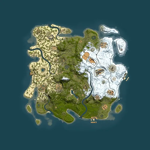 Rust map seed 392152877, 4000x4000m top-down preview