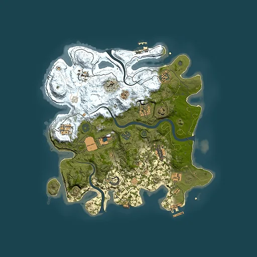 Rust map seed 2017133681, 3500x3500m top-down preview