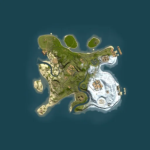 Rust map seed 1421815279, 2500x2500m top-down preview