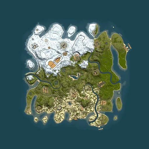 Rust map seed 1281057017, 4000x4000m top-down preview