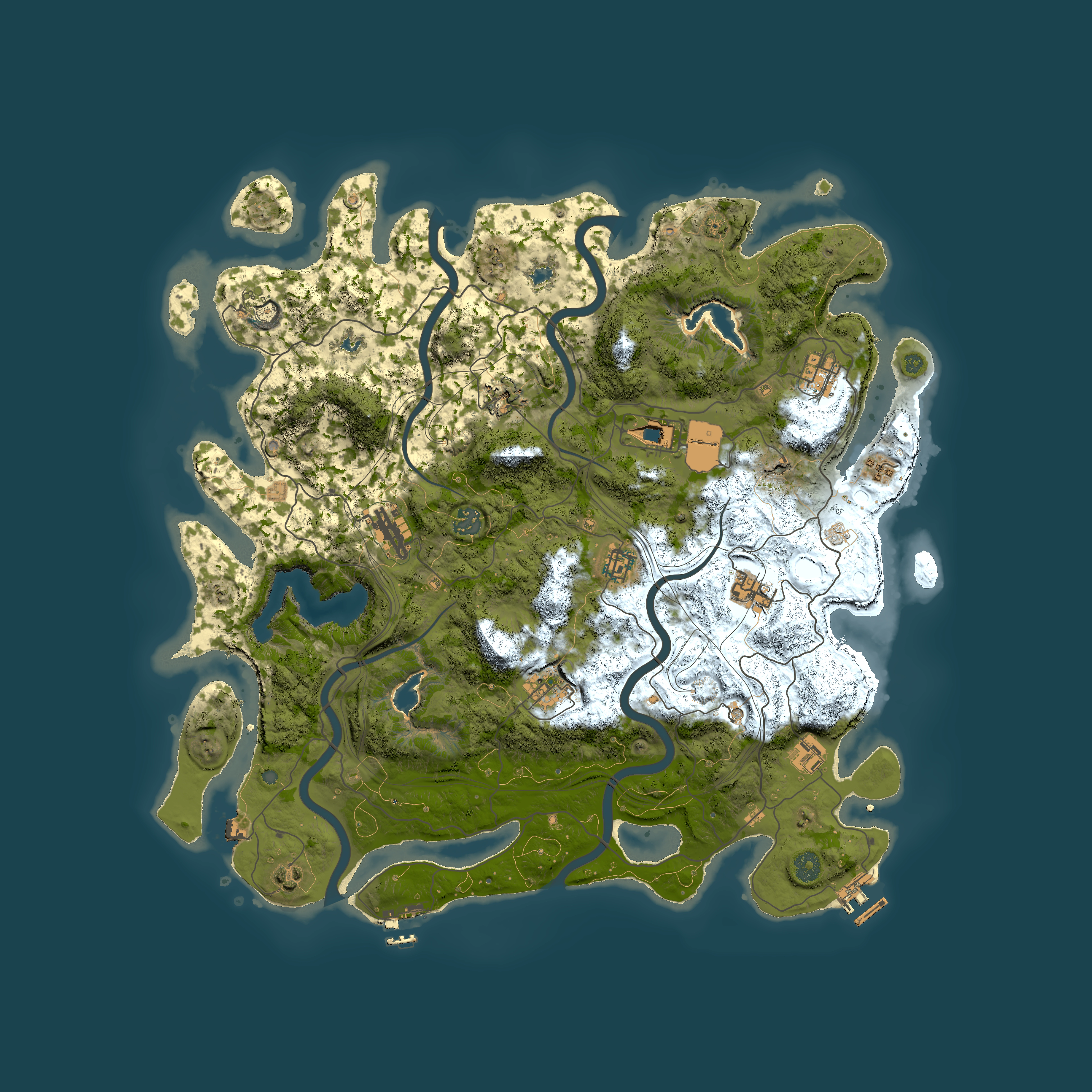 Full top-down render of Rust map seed 1791708075, 4500x4500m