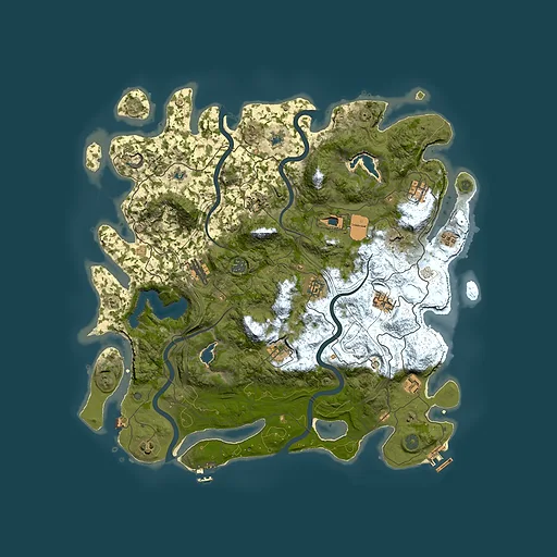 Rust map seed 1791708075, 4500x4500m top-down preview
