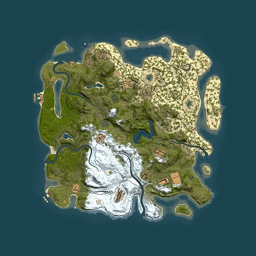 Rust map seed 828709157, 4500x4500m top-down preview