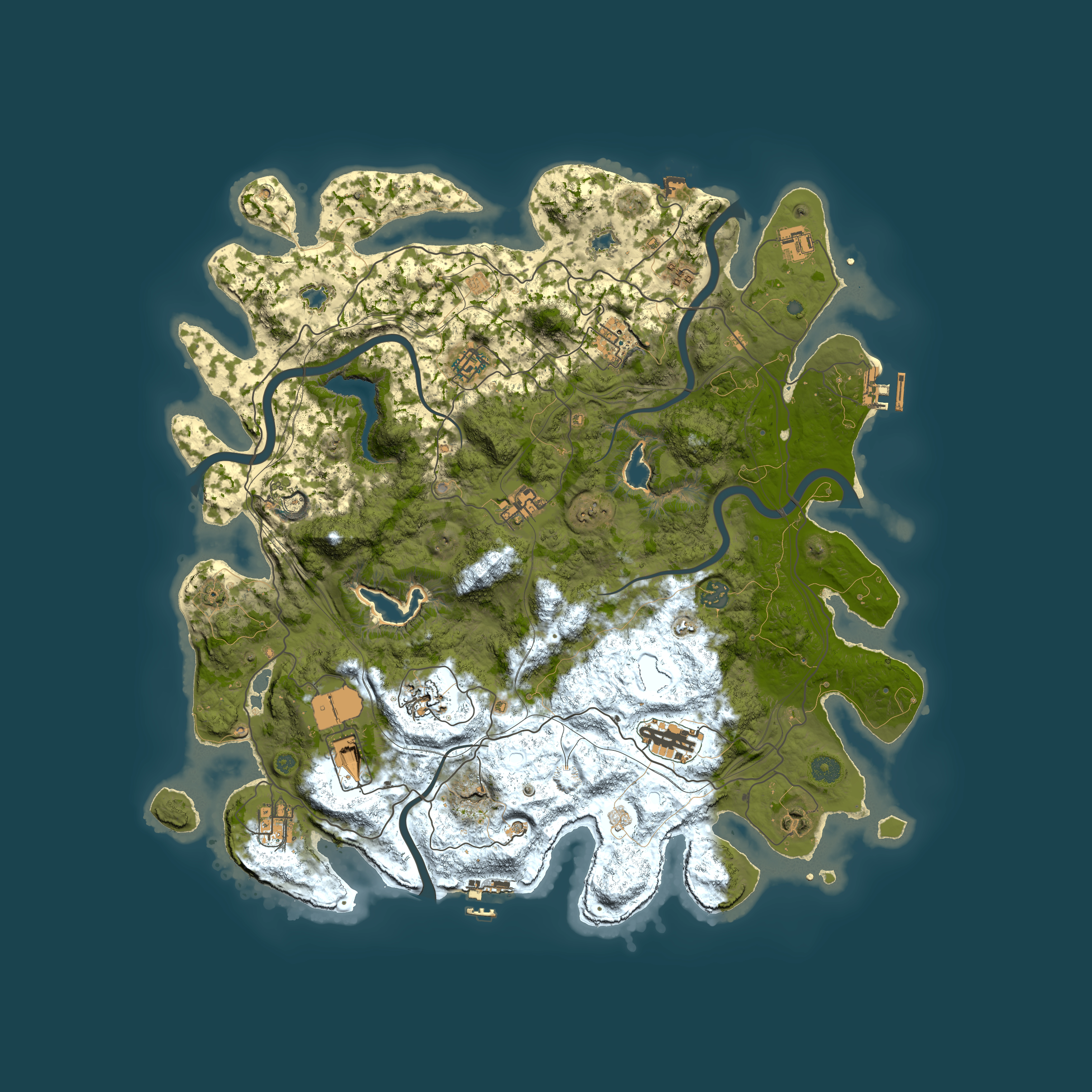 Full top-down render of Rust map seed 2047723751, 4500x4500m