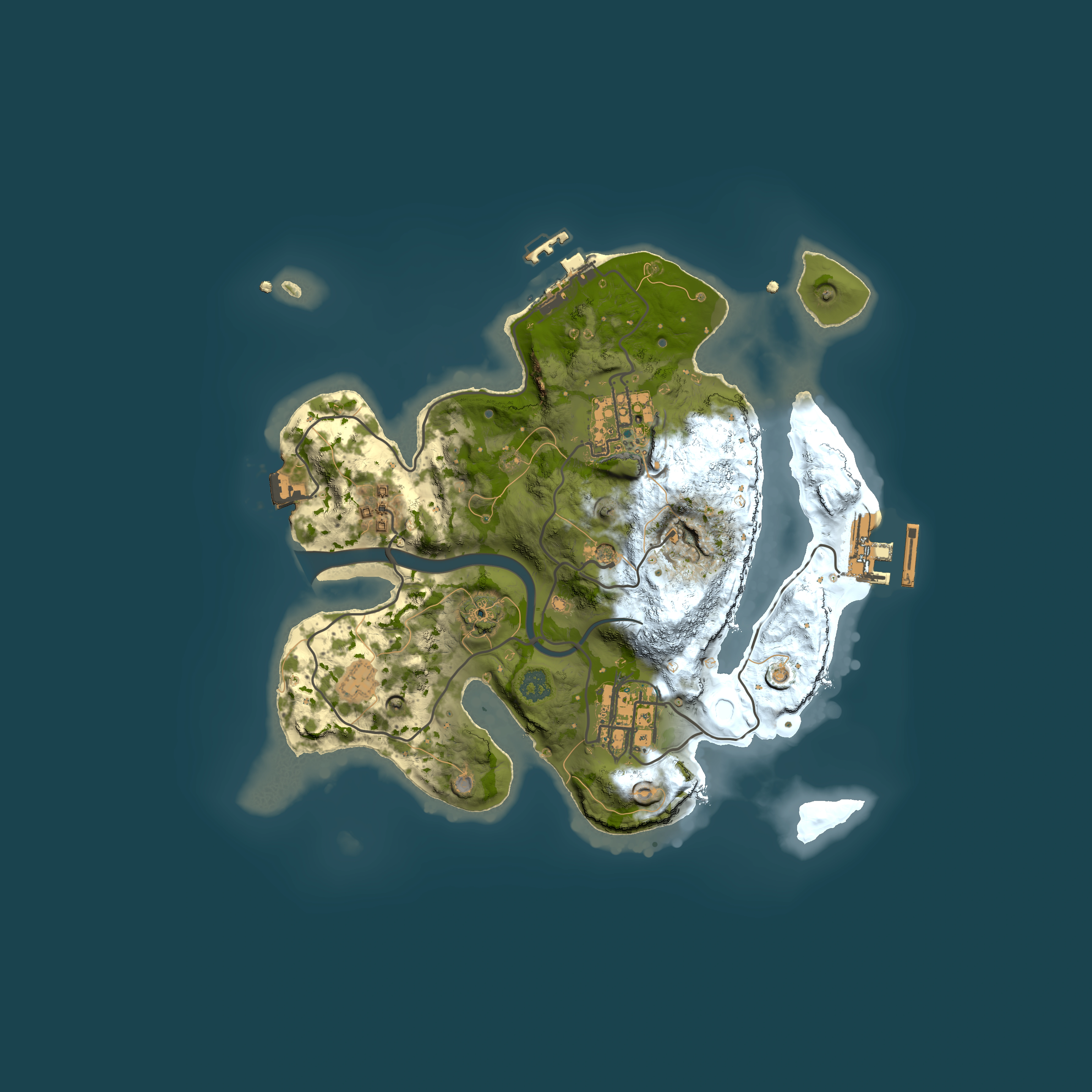 Full top-down render of Rust map seed 2125237452, 2500x2500m