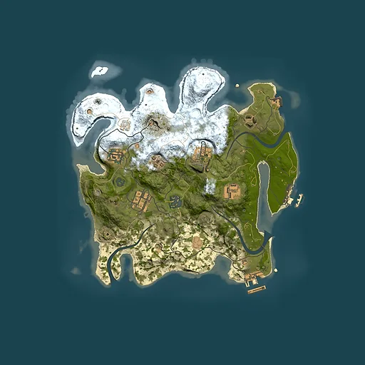 Rust map seed 1575124379, 3000x3000m top-down preview