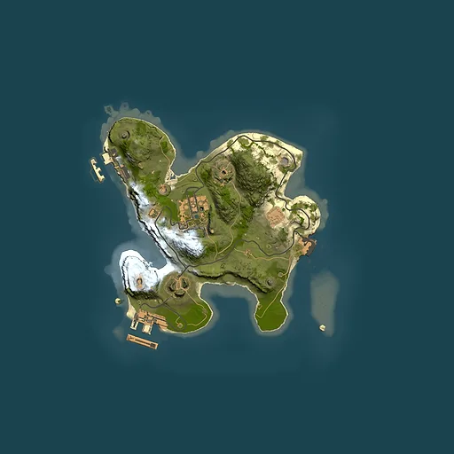 Rust map seed 1236070760, 2000x2000m top-down preview