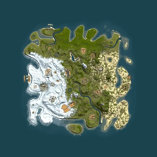 Rust map seed 1112781357, 4000x4000m top-down preview