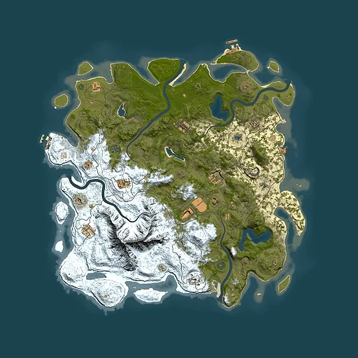 Rust map seed 1155021800, 5000x5000m top-down preview