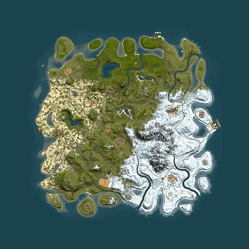Rust map seed 149560207, 5000x5000m top-down preview