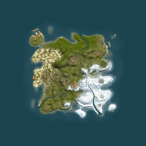 Rust map seed 645571256, 3000x3000m top-down preview