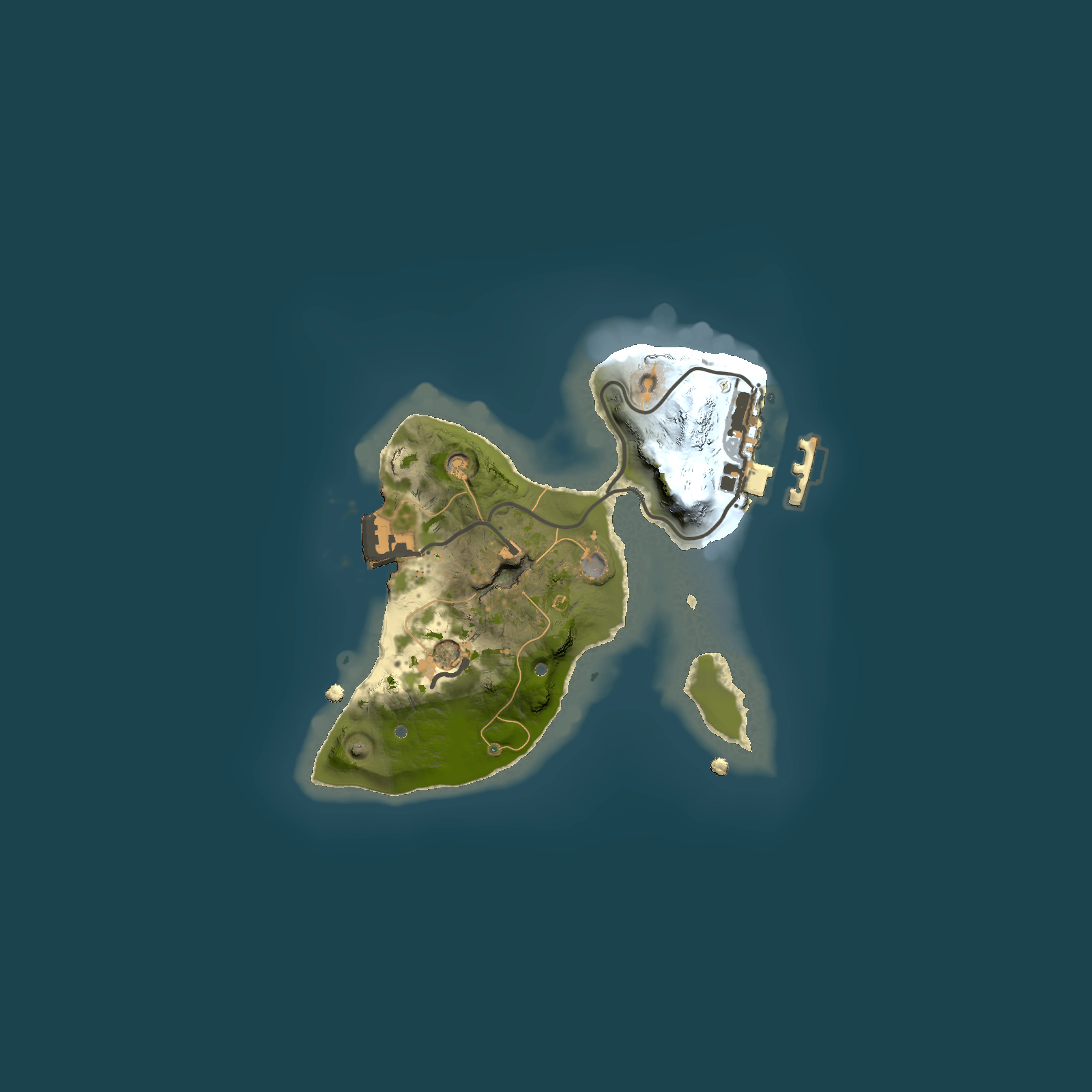 Full top-down render of Rust map seed 520154303, 1500x1500m