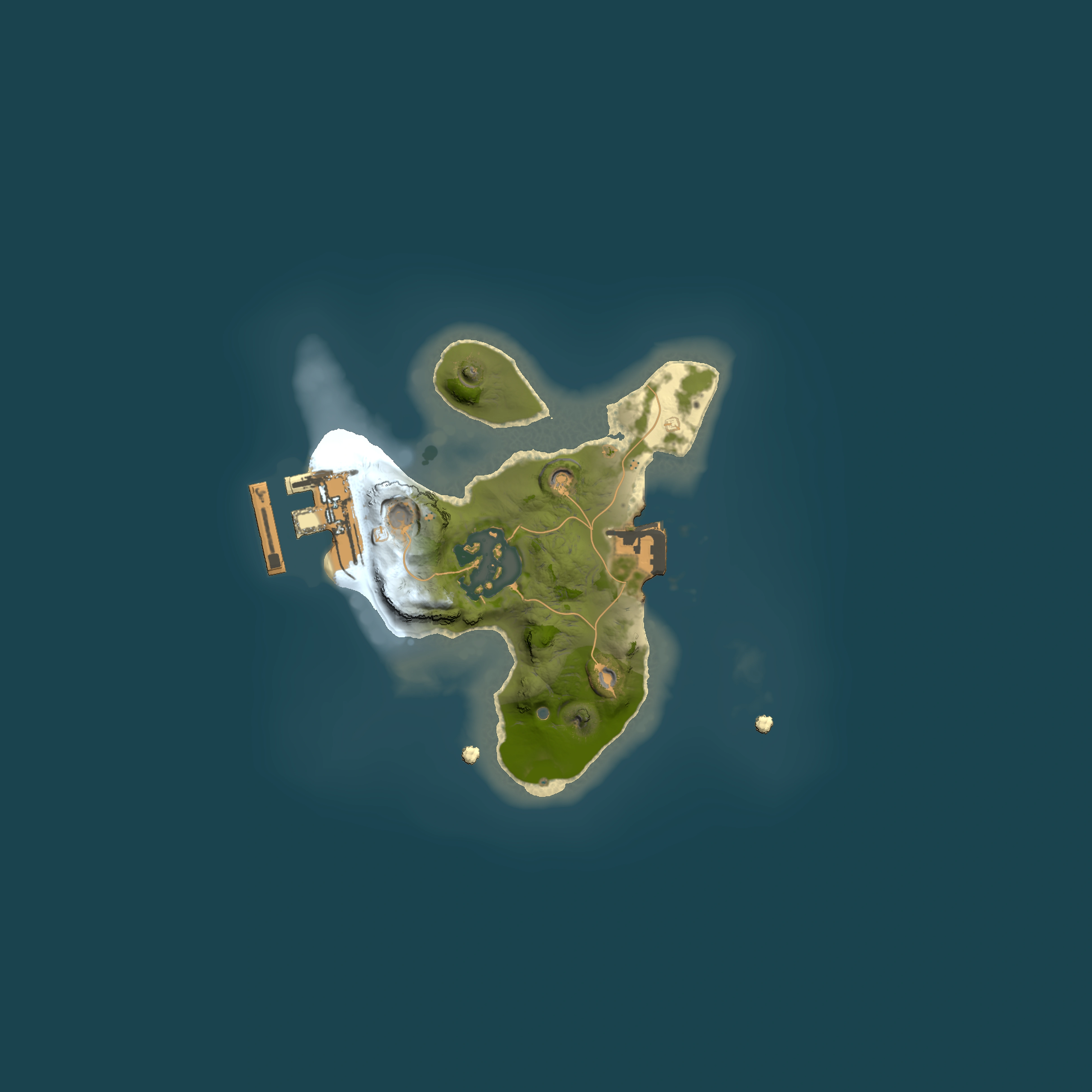 Full top-down render of Rust map seed 2132676551, 1500x1500m