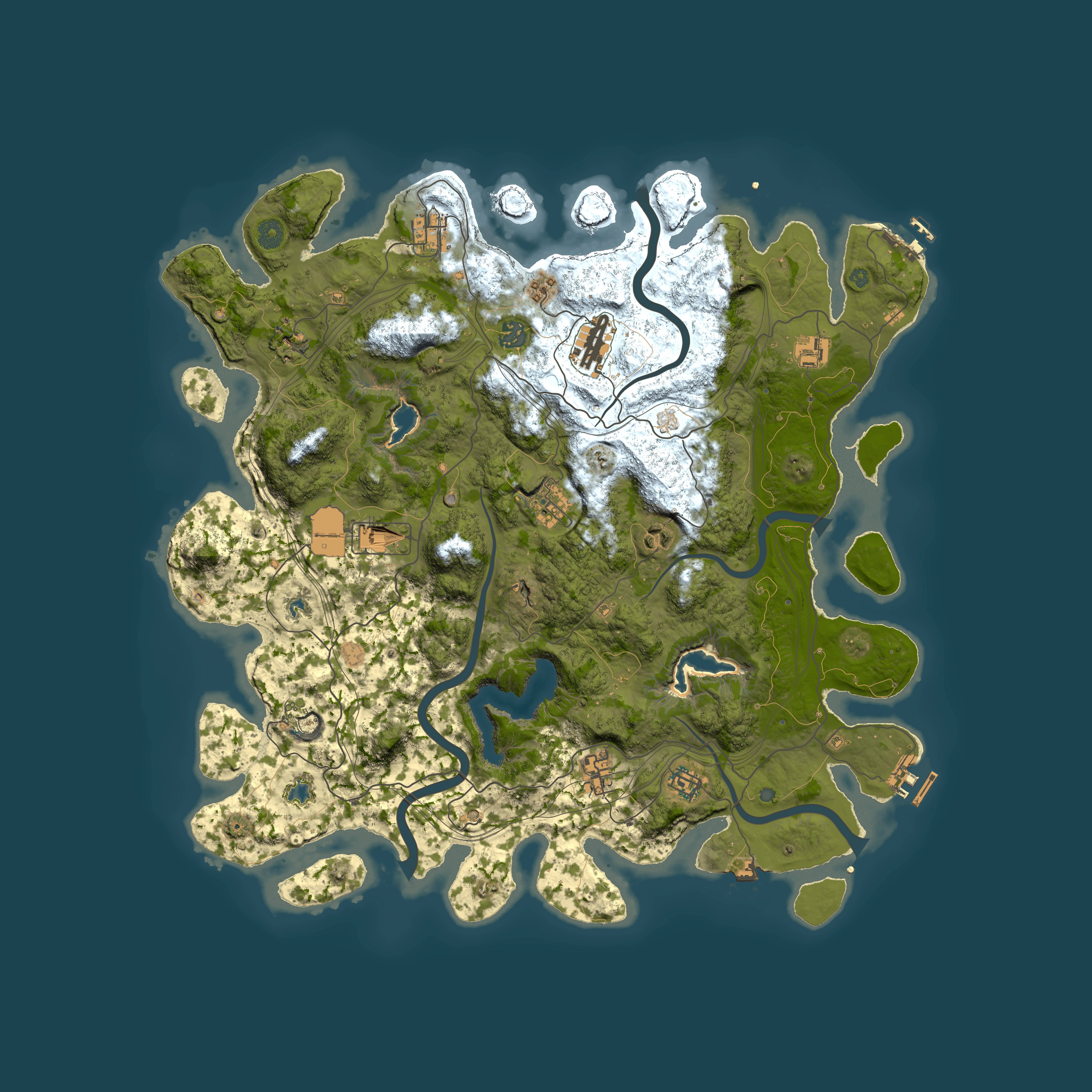 Full top-down render of Rust map seed 659825123, 4500x4500m