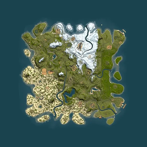 Rust map seed 659825123, 4500x4500m top-down preview